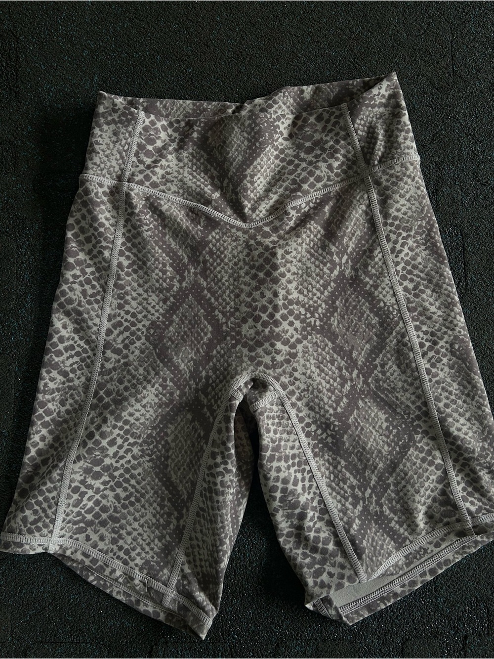 Vitality Python Biker Shorts - Gray